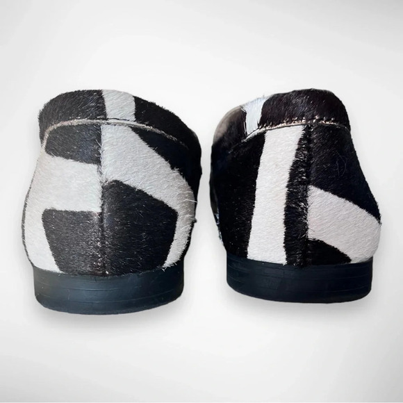 ALFANI Step N Flex Calf Hair Loafers With Brass Horse Bit Detail Size 6 | EUC - Picture 2 of 10